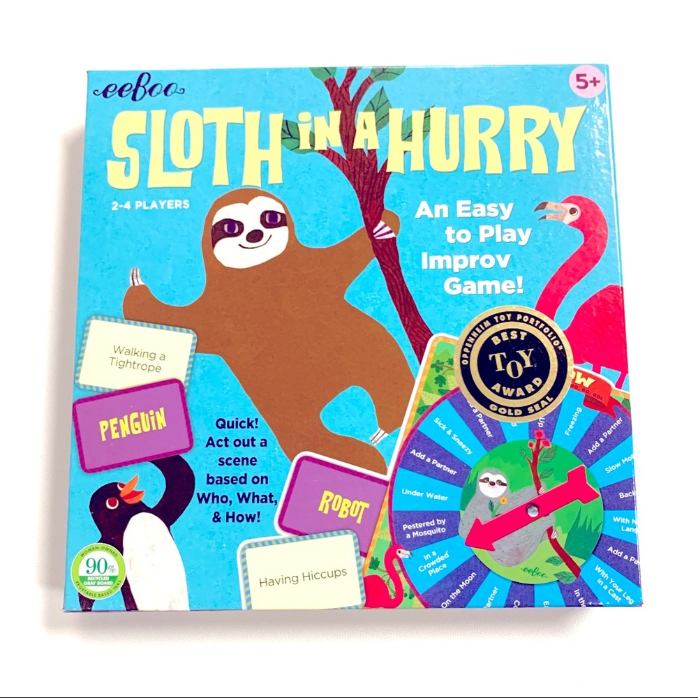 NEW Eeboo Sloth in a Hurry game